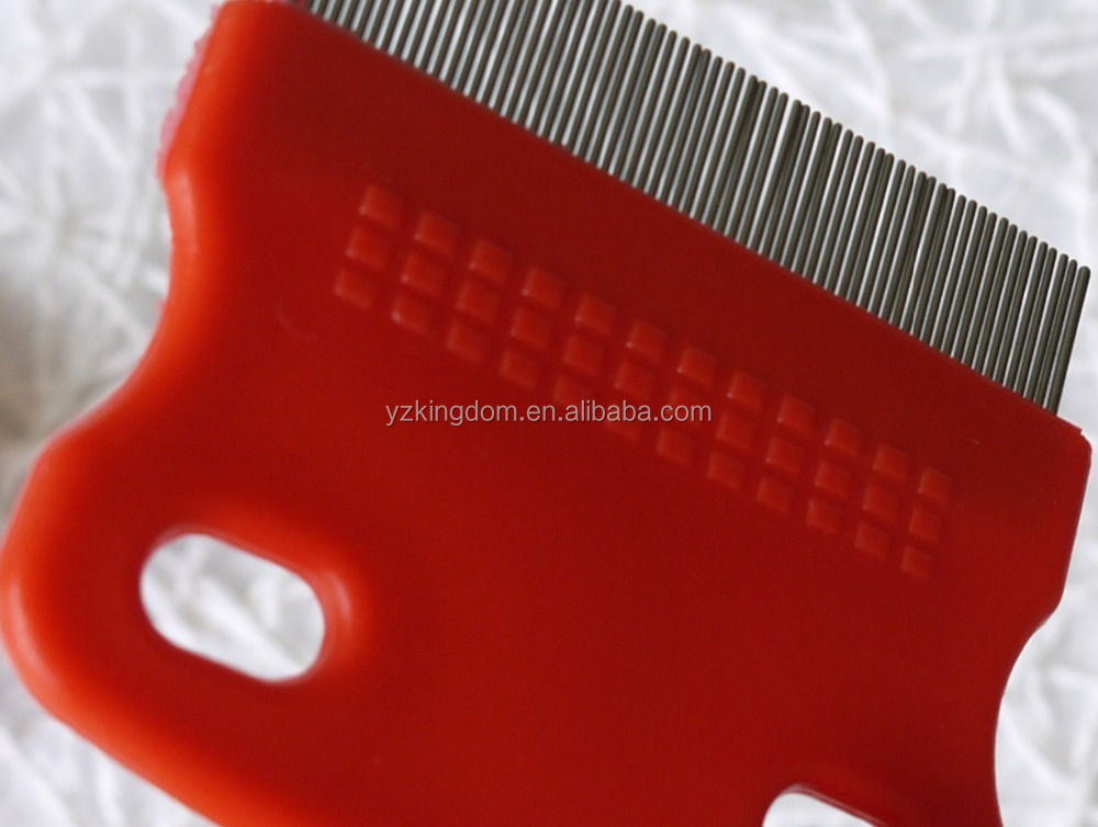 Bulk Packing Cheap Price Tick nit lice Flea Louse comb for pet cat animal puppy hair cleaning