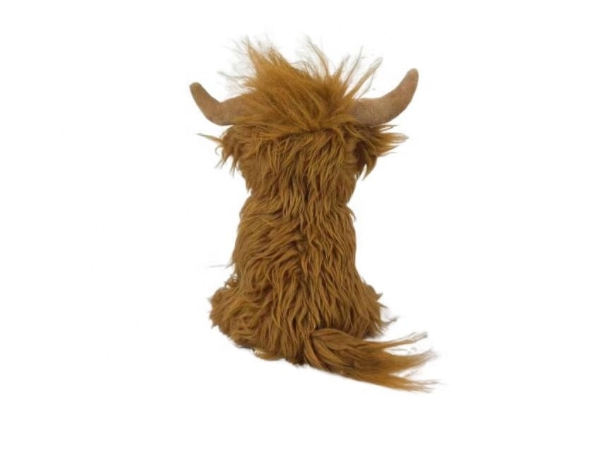 Wholesale New Design Custom Long Hair Cattle Plush Highland cow Toy Cute Soft Stuffed  Hot Sale Yak