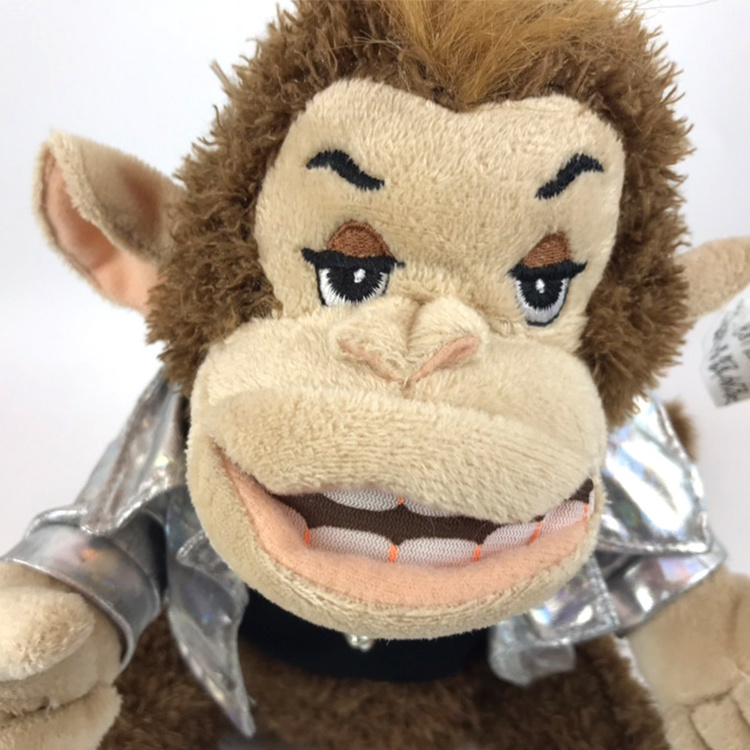 PP cotton electronic plush toy dancing rock star monkey toys