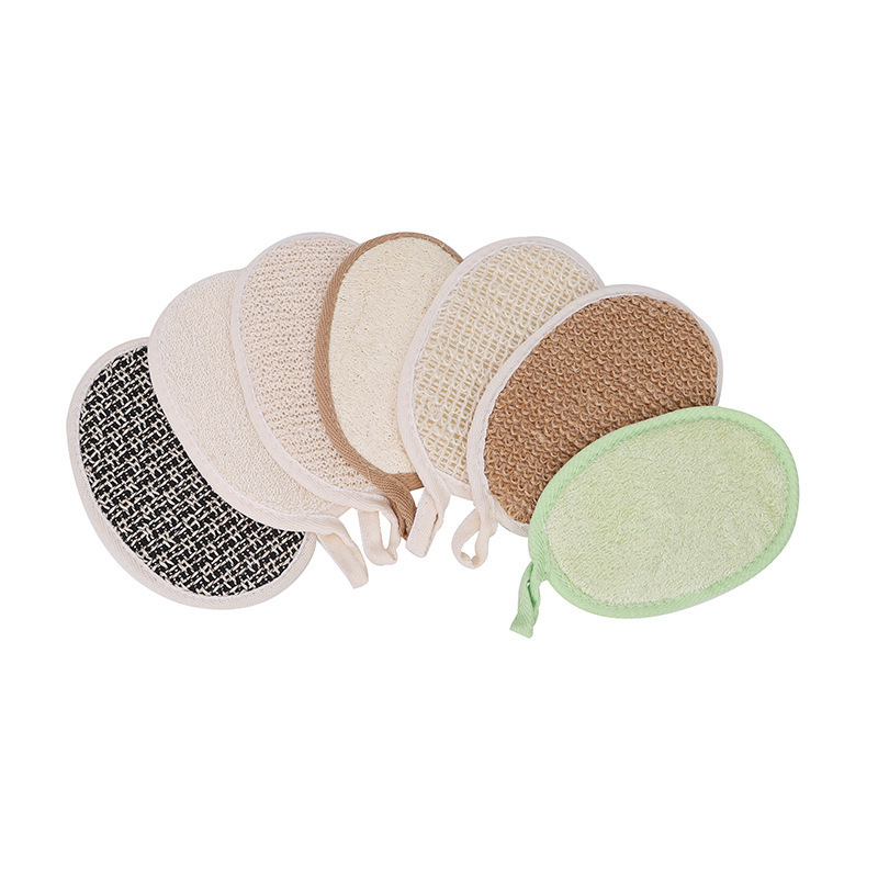 Natural Loofah Bath Hotel Disposable Bath Wipe Custom Logo Packing Body Clean Bath Sponge Loofah