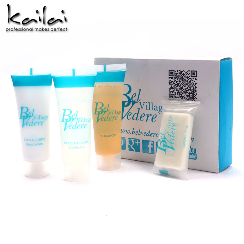 Customized hotel soap and shampoo for dry hair in clear tube