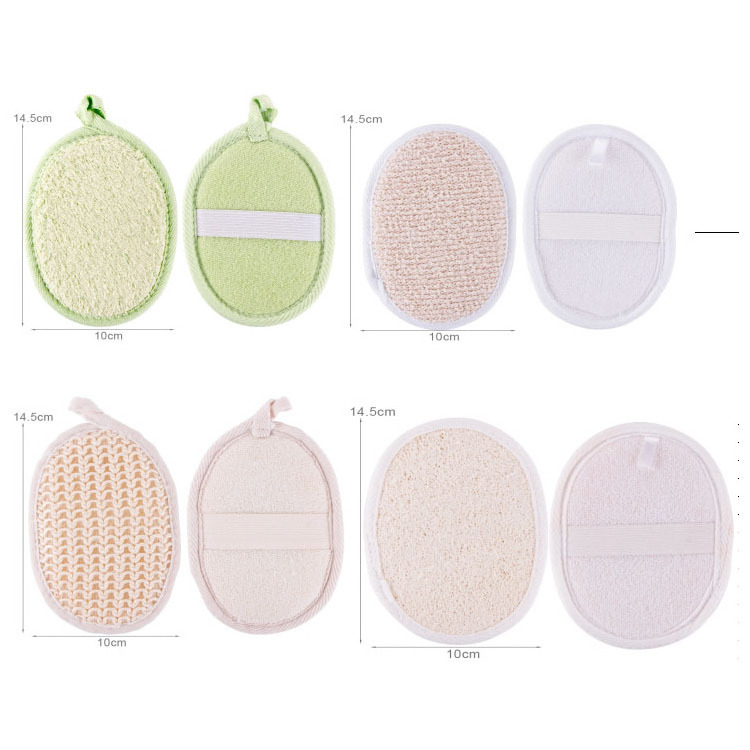 Natural Loofah Bath Hotel Disposable Bath Wipe Custom Logo Packing Body Clean Bath Sponge Loofah