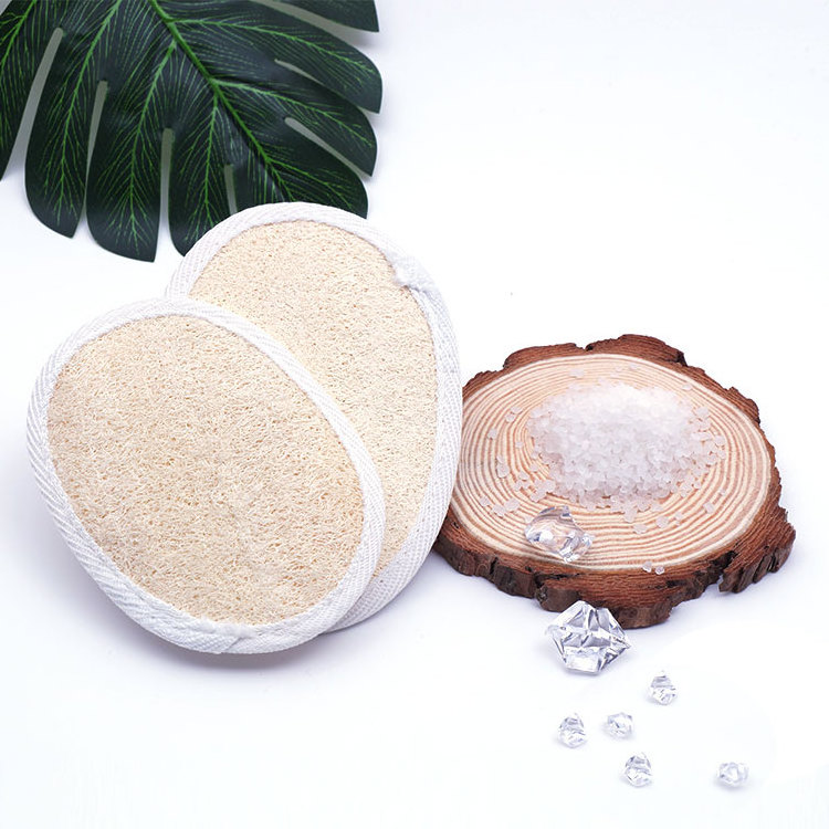 Natural Loofah Bath Hotel Disposable Bath Wipe Custom Logo Packing Body Clean Bath Sponge Loofah