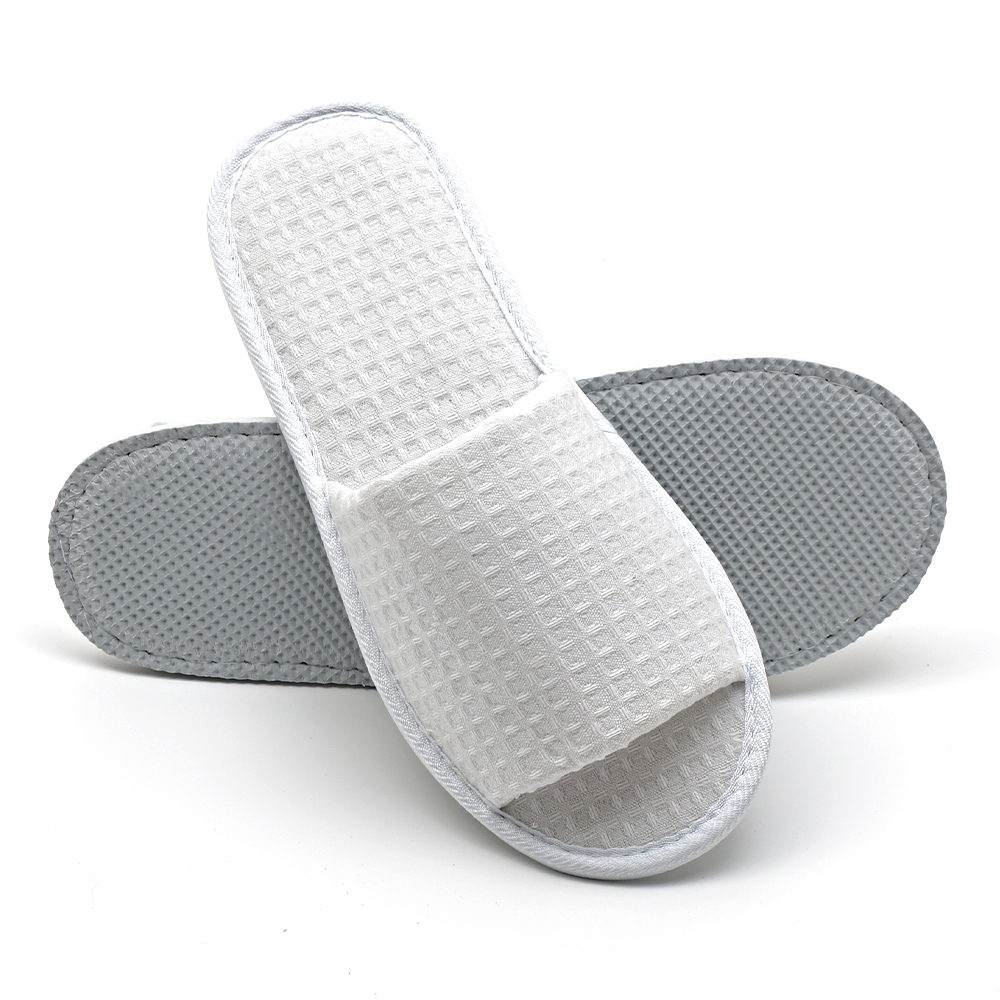 OEM Custom Logo Luxury Slipper Hotels Cheap White Open Toe Washable Hotel Disposable Slippers