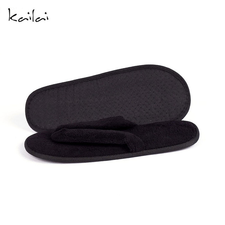 Hot sales soft fur hotel flip flop winter indoor slipper for women