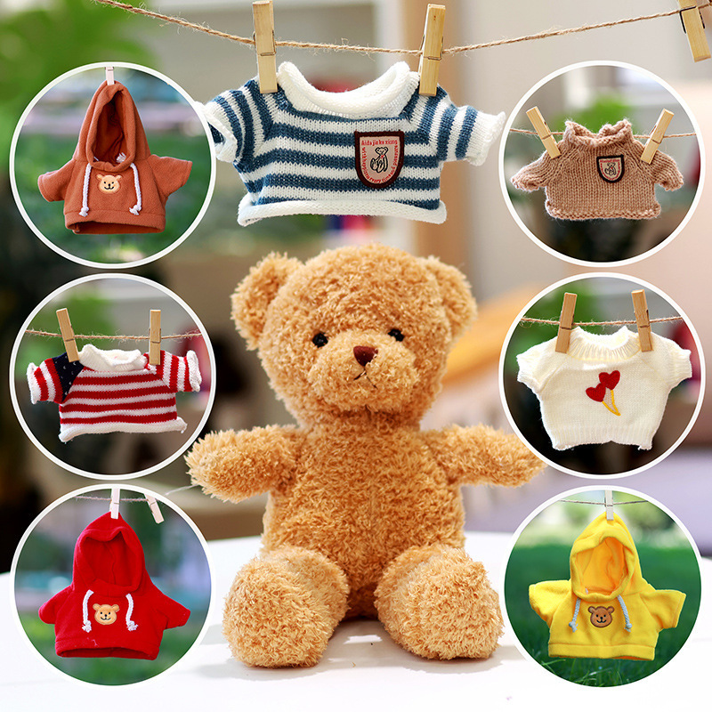 Plush Toy Accessories Sweater 40cm 50cm teddy bear clothes knitted t-shirt for stuffed teddy bear scarf