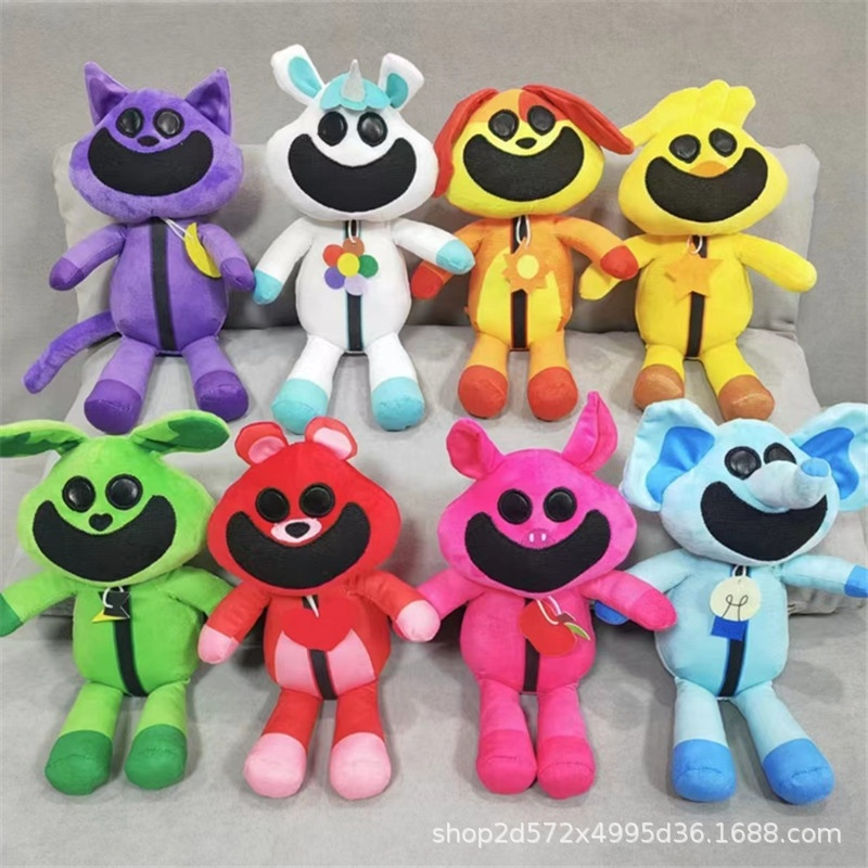 Factory Wholesale Smiling Critters Plush Toy rabbit cat dog bear soft stuffed smiling critters horror animal plush toys