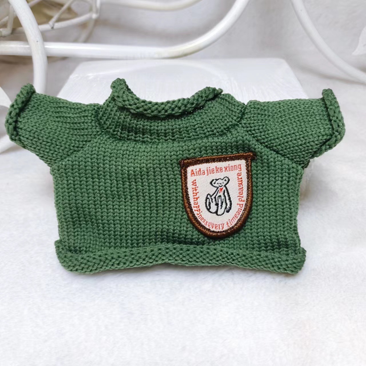 Plush Toy Accessories Sweater 20cm 30cm teddy bear clothes knitted t-shirt for stuffed teddy bear scarf