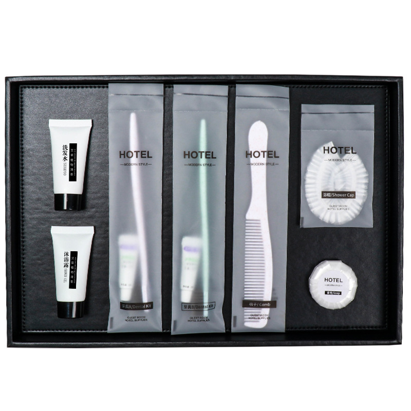 Luxury Eco Friendly Bag Shaving Amenities for Hotel Travel Kit