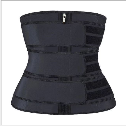 Best waist trainer zip hooks strap for women double strap waist trainer belt for weight loss unisex