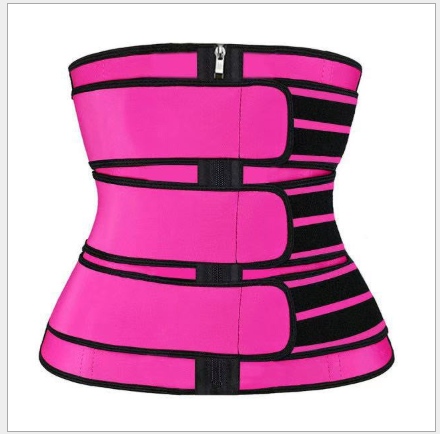 Best waist trainer zip hooks strap for women double strap waist trainer belt for weight loss unisex