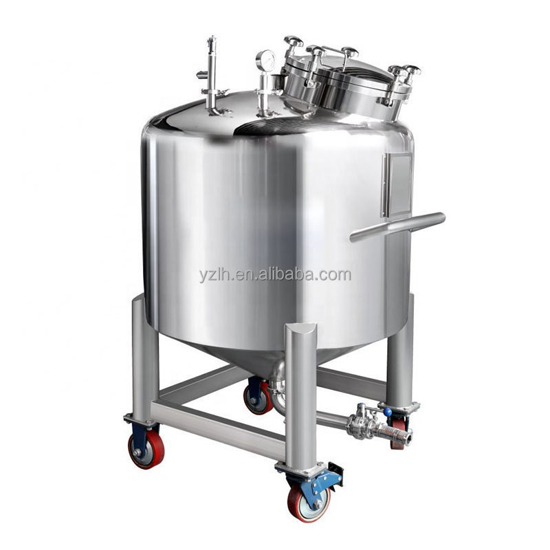 100L-5000L stainless steel movable chemical storage tank three Layer stainless steel tank water storage tank