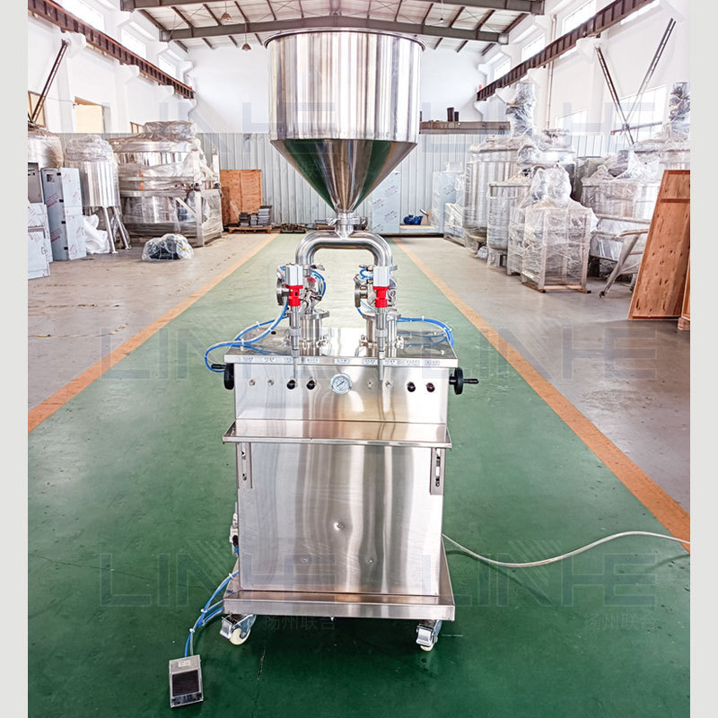 10-100ml Small Hand Pressure Filling Machine Manual Cosmetic Emulsion Cream Liquid Quantitative Filling Machine