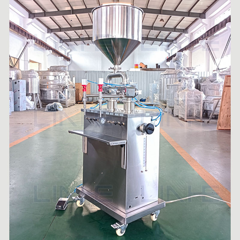 10-100ml Small Hand Pressure Filling Machine Manual Cosmetic Emulsion Cream Liquid Quantitative Filling Machine