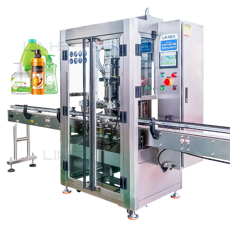 Hand Wash Liquid Filling Machine Full Automatic Liquid Cosmetic Crean Paste Shampoo Ointment Filling Machine