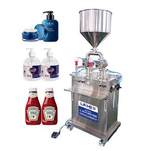 10-100ml Small Hand Pressure Filling Machine Manual Cosmetic Emulsion Cream Liquid Quantitative Filling Machine