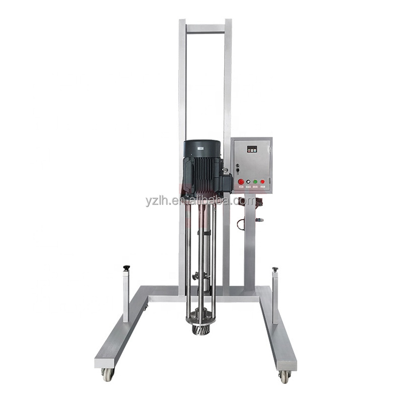 chemical industrial mixer high speed pneumatic lifting cream juice beverage emulisifier homogenizer with