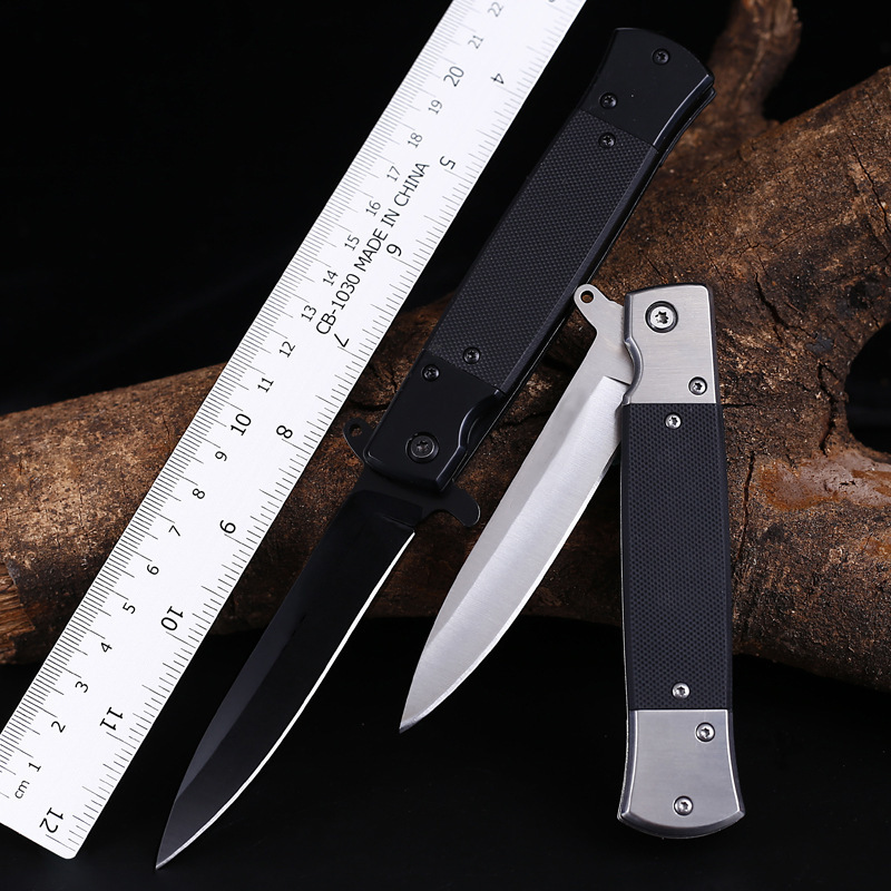 Outdoor high hardness survival portable self-defense knife multifunctional knife