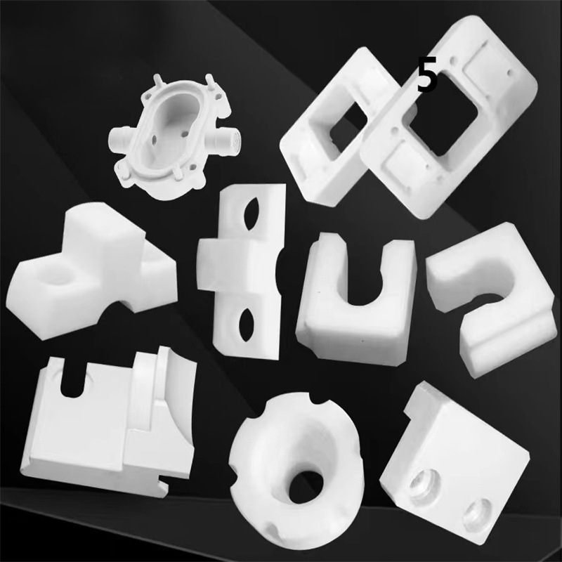 Precision wear resistant insulating plastic machined parts industrial non standard  PTFE special shaped parts