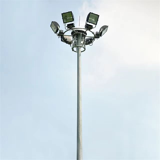 Polygonal 30m Flood Light Mast Pole - 30m