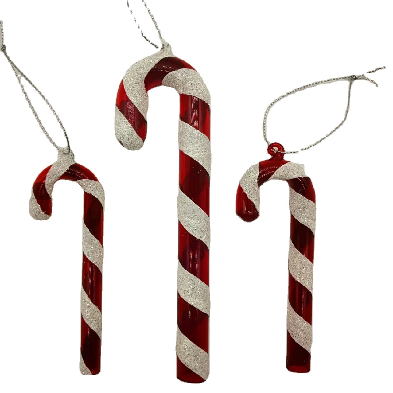 Christmas Canes Christmas Tree Decorations for Home Party New Year Christmas Candy Cane Xmas Tree Hanging Ornaments