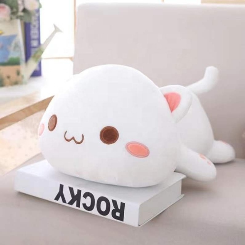 Super soft cute cat doll plush toy cute cat pillow bed with sleeping doll