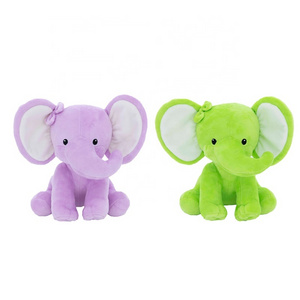 2022 Cute Super Soft Stuffed Animal Elephant Plush Purple elephant Wholesale Cuddly OEM Logo Design toutou elephant soft toy