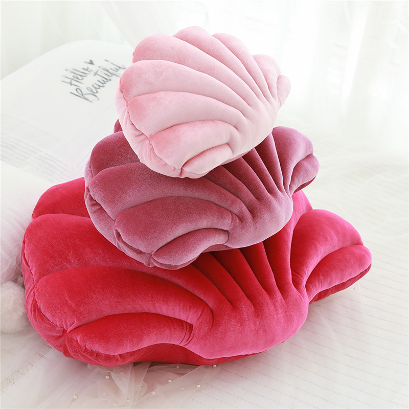 Decorative Seashell Throw Pillow Couch Perfect Stuffed Toy Pillow Coastal Throw Pillowsfor Bed Beach Home Decor plush toy