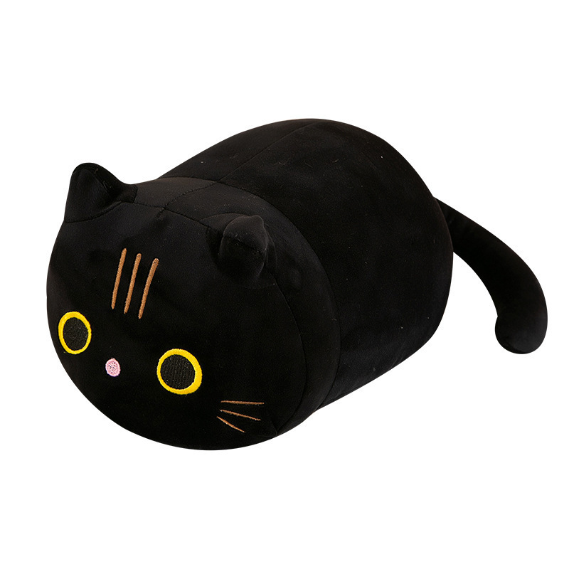 Stock Hot selling Cat pillow plush doll cute cat can add LOGO dolls can be customized plush toys pillow.