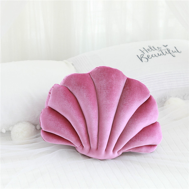 Decorative Seashell Throw Pillow Couch Perfect Stuffed Toy Pillow Coastal Throw Pillowsfor Bed Beach Home Decor plush toy