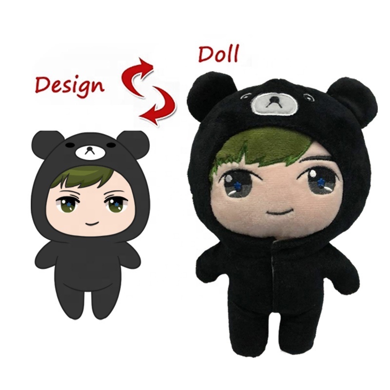 2023 NEW design Idol Clothes Plush Toy Doll Plushie Customized Removable Plush Clothes Stuffed Figure soft Toys