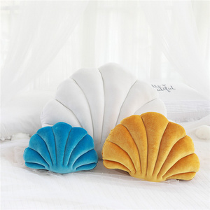 Decorative Seashell Throw Pillow Couch Perfect Stuffed Toy Pillow Coastal Throw Pillowsfor Bed Beach Home Decor plush toy