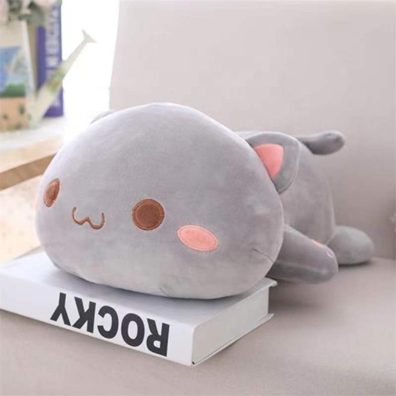 Super soft cute cat doll plush toy cute cat pillow bed with sleeping doll