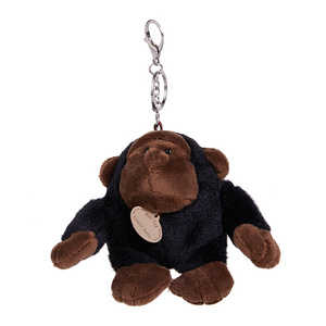 Plush Soft Toy Cute Animal Plush Keychain Orangutan Monkey Animals Keychains for Birthday Gift,H12CM