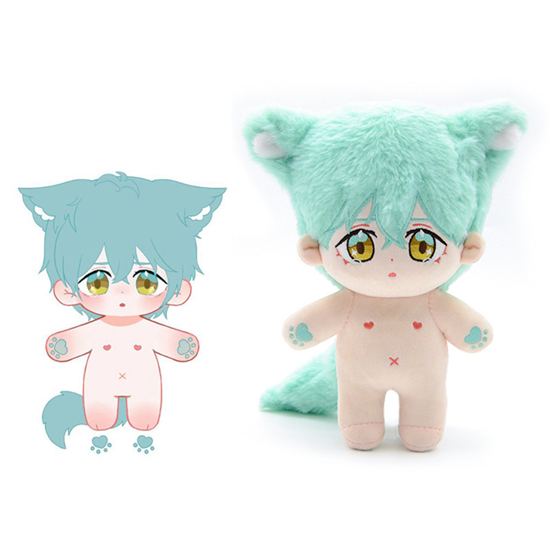 Anime Plushie Doll Custom 10cm cartoon Plush Dolls Custom dressed toy Dolls