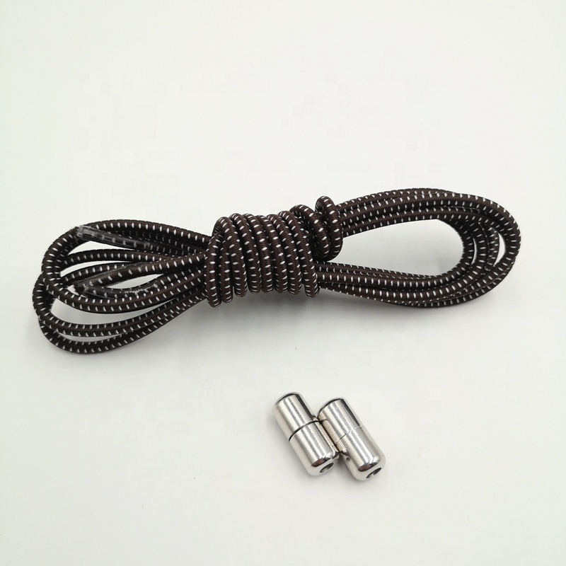 Wholesale new style no tie elastics sports shoelaces with capsule lock