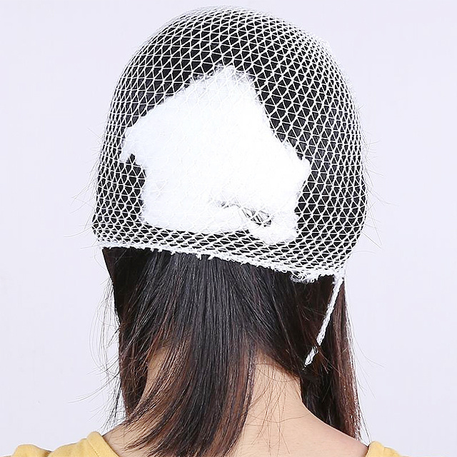 Mesh tubular elastic net bandage for head