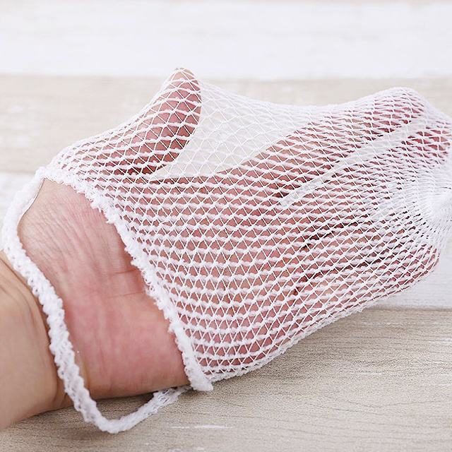 Mesh tubular elastic net bandage for head