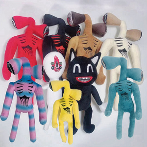 wholesale Custom Siren Head Plush Toy White Black Sirenhead Stuffed Doll Horror Character Figures Peluches Black Cats Toys