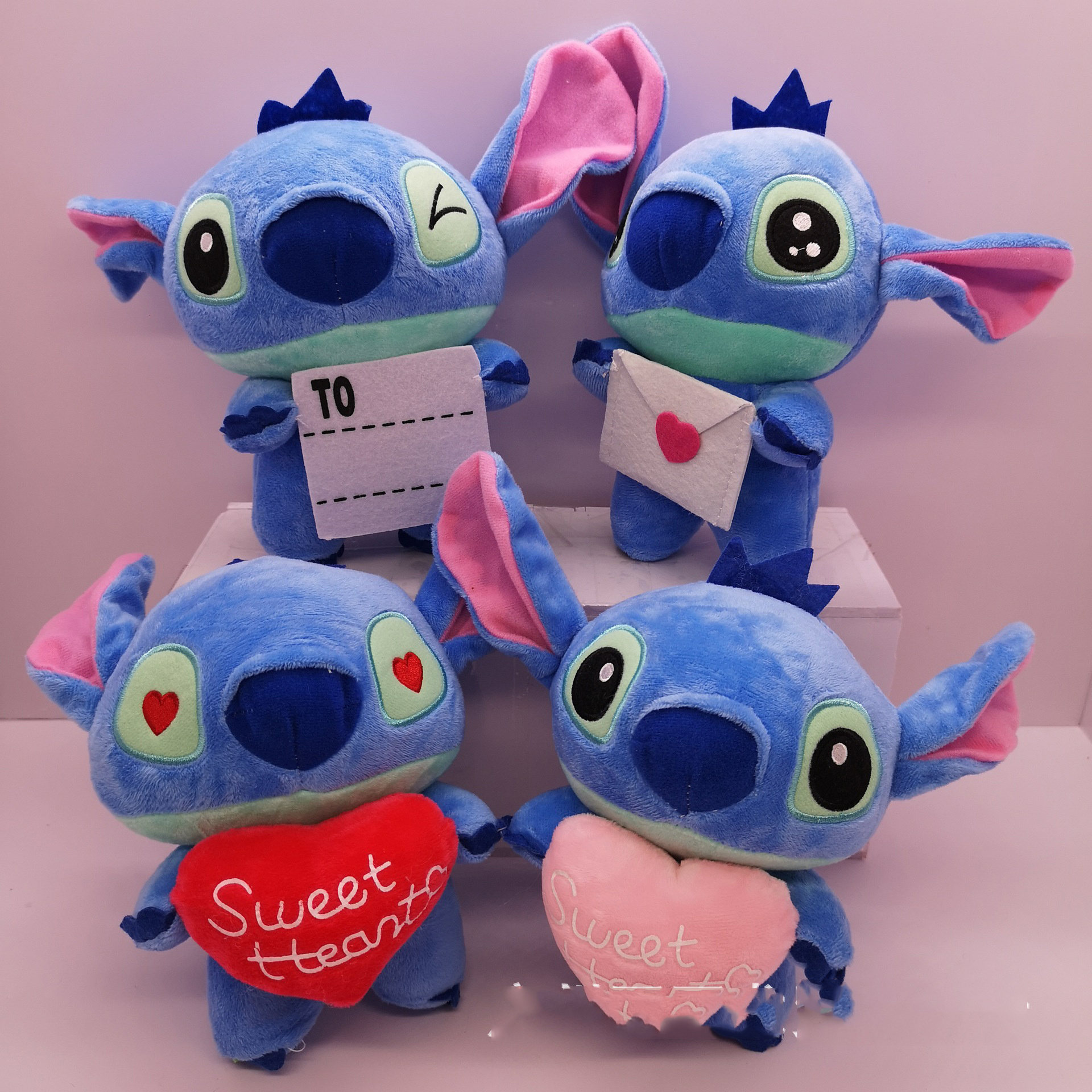 Cute Custom Stitch Plush Doll Toys Anime Lilo And Stitch Plush Toys For Kids Hot Sale Valentine's Day gift