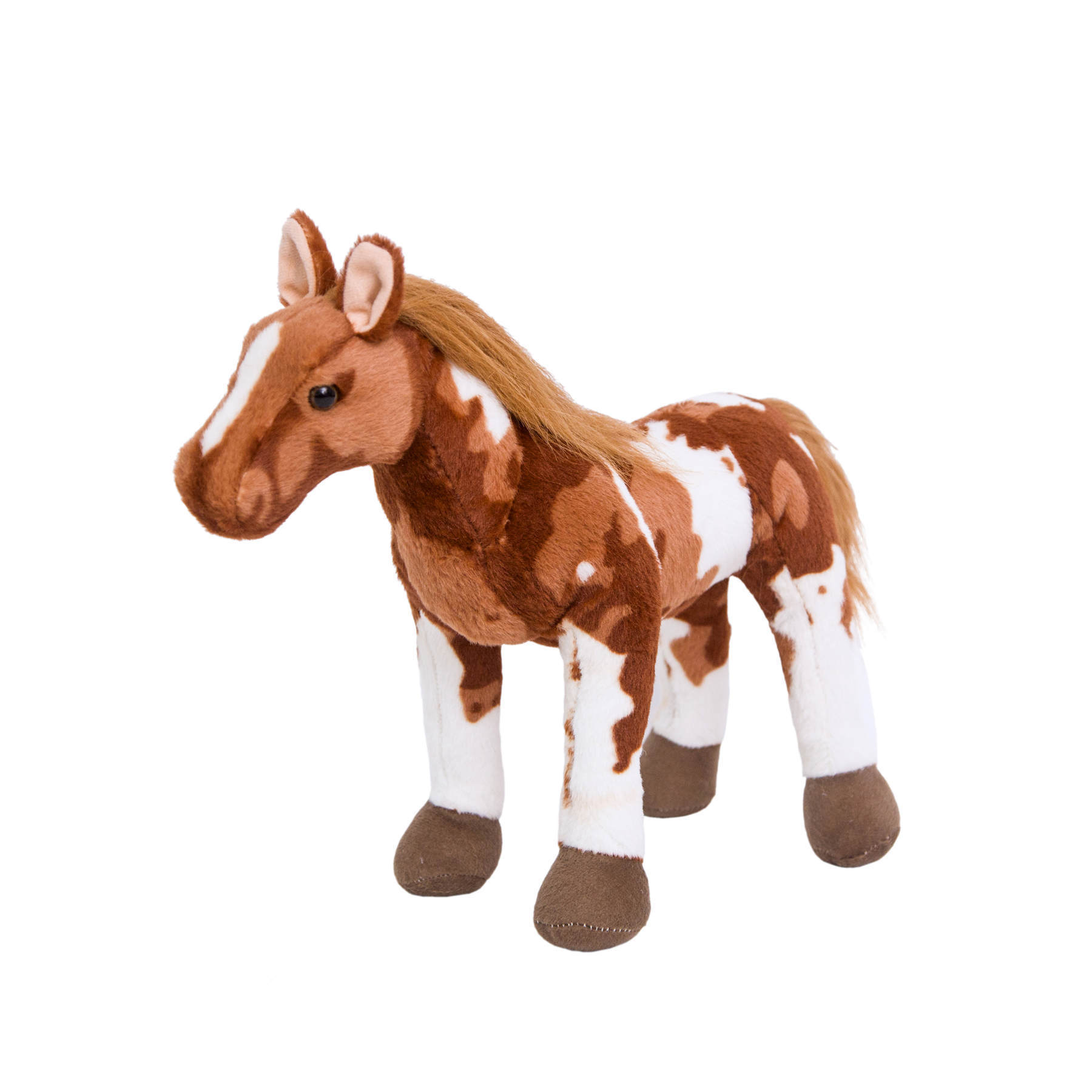 2021 factory wholesales vivid realistic wild stand stuffed horse plush doll animal toy home decoration children gift