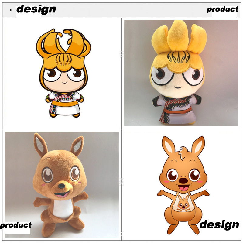 Factory Wholesale Stuffed Cartoon Animals Promotional Soft Doll Custom Plush Toy Keychain Oem Odm Plushies Doll