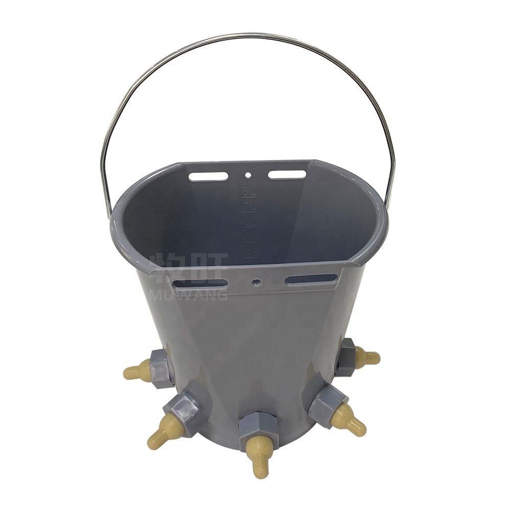 Plastic calf feeder bucket with nipple calf feeder bucket calf feeding agricultural