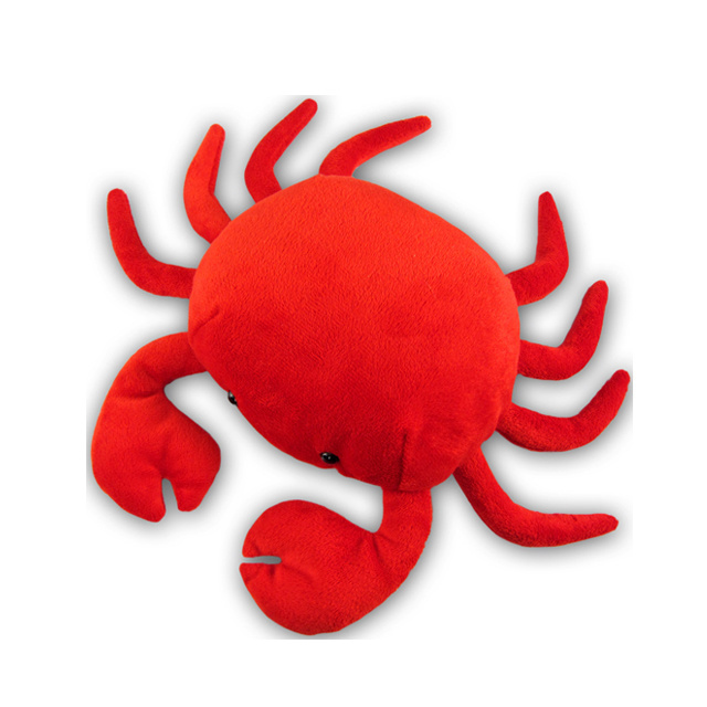 Custom Sea Animal Red Plush Crab Stuffed Crab Plush Toy