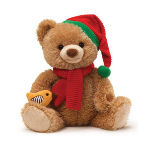 Christmas Hat Scarf Stuffed Plush Toy Christmas Teddy Bear