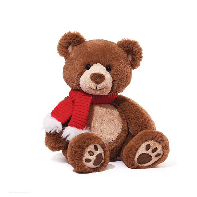 Christmas Hat Scarf Stuffed Plush Toy Christmas Teddy Bear