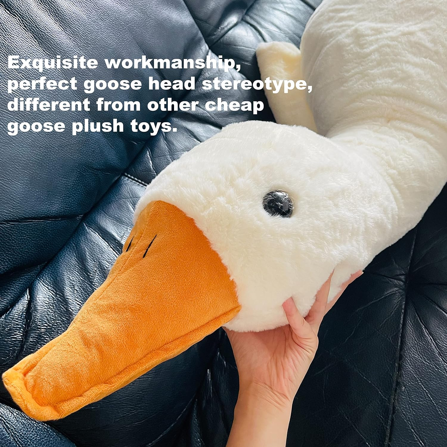 90 cm Girl's Birthday Gift Cushion Big Goose Plush Pillows Toys Long Duck Stuffed animal toys Giant