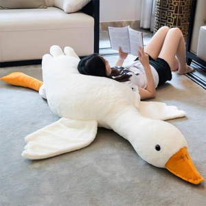 90 cm Girl's Birthday Gift Cushion Big Goose Plush Pillows Toys Long Duck Stuffed animal toys Giant