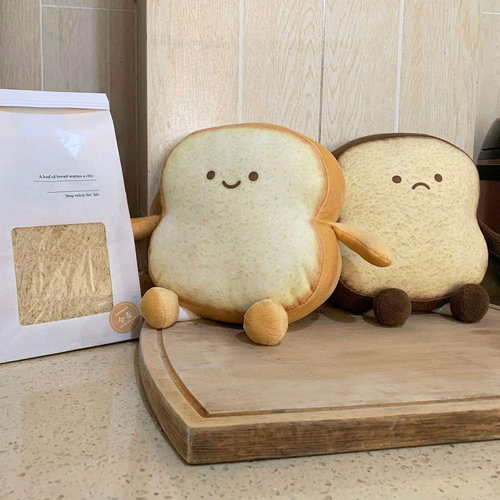 custom Toast Bread Pillow Funny Food Plush Toy Pillows Small Cute Stuffed Plush Toast Sofa Pillow