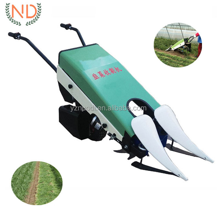 Chinese chives dill harvesting reaping machine porret shallot spinach harvester cutter machine